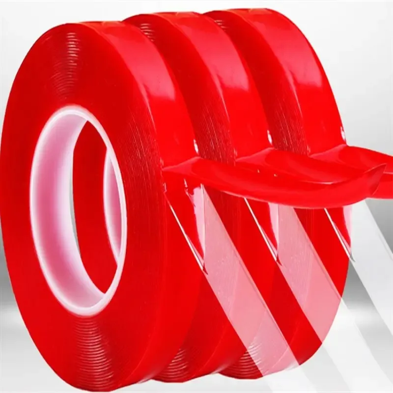 Doppelseitiges Klebeband, Nano-Klebeband, 3 Meter, 8 mm Breite, transparent, waschbar, selbstklebender Aufkleberkleber für Wandmontage und nagelfreie Installation