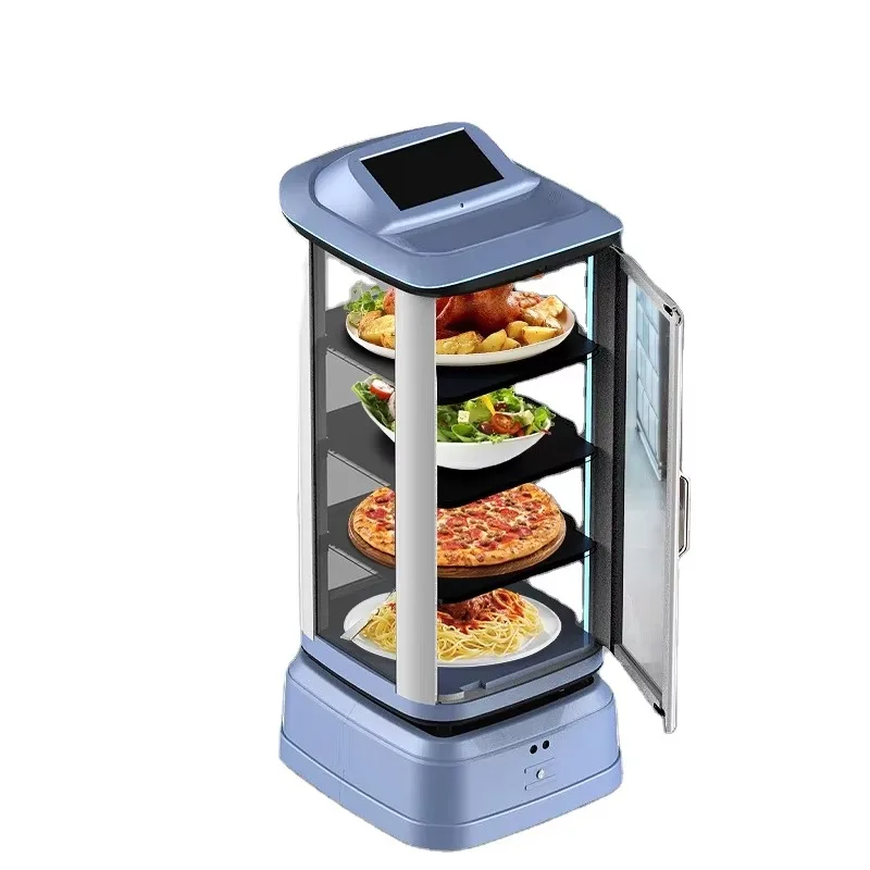 Hotel Restaurant Automatic Food Delivery Robot With WIFI Intelligent Navigation Catering Service Robot