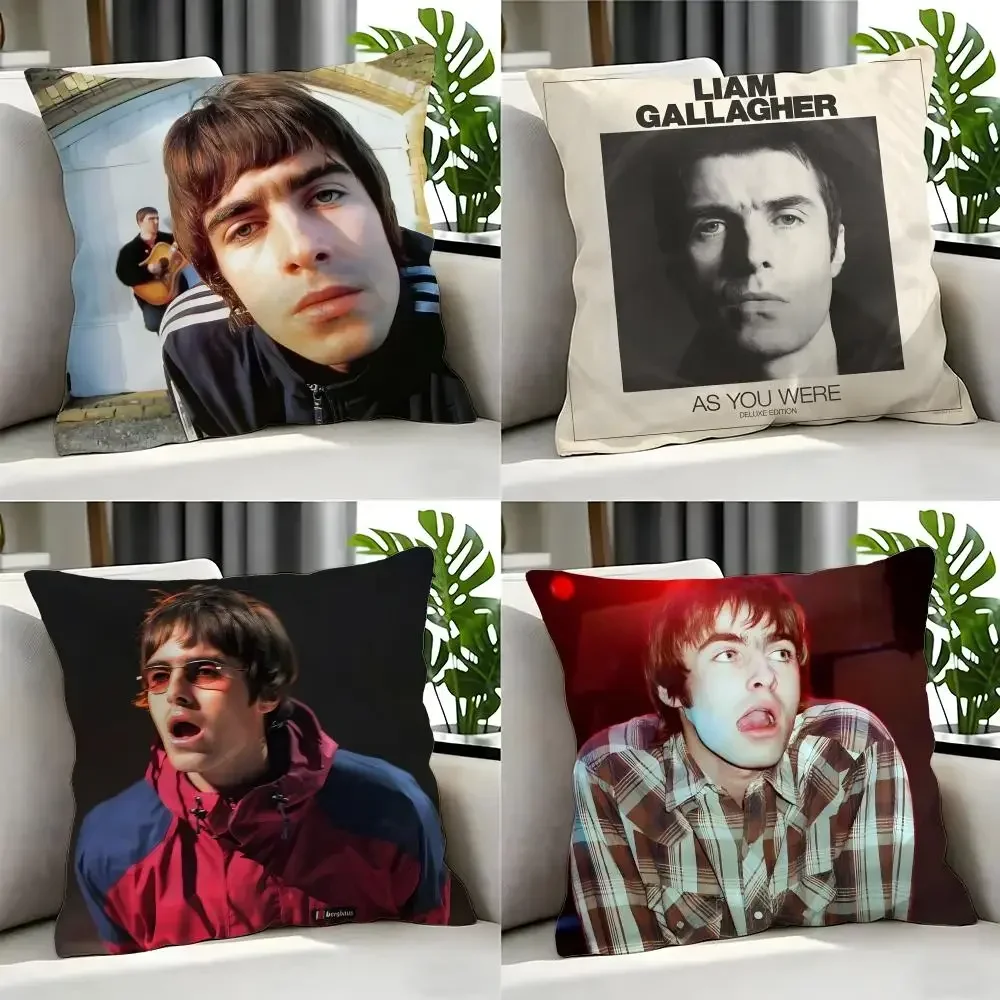 Sänger Liam Gallagher Kissenbezug, Kissenbezug-Set, 4-teilig, 50 x 50, 45 x 45, 40 x 40, Kissenbezug, dekorativ, für Sofa, Heimdekoration