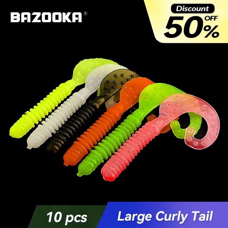 

Bazooka Soft Fishing Lures Silicone Bait Wobblers Paddle Worm Easy Shiner Shad Swimbait Spinnerbait Artificial Tackle Bass Pike