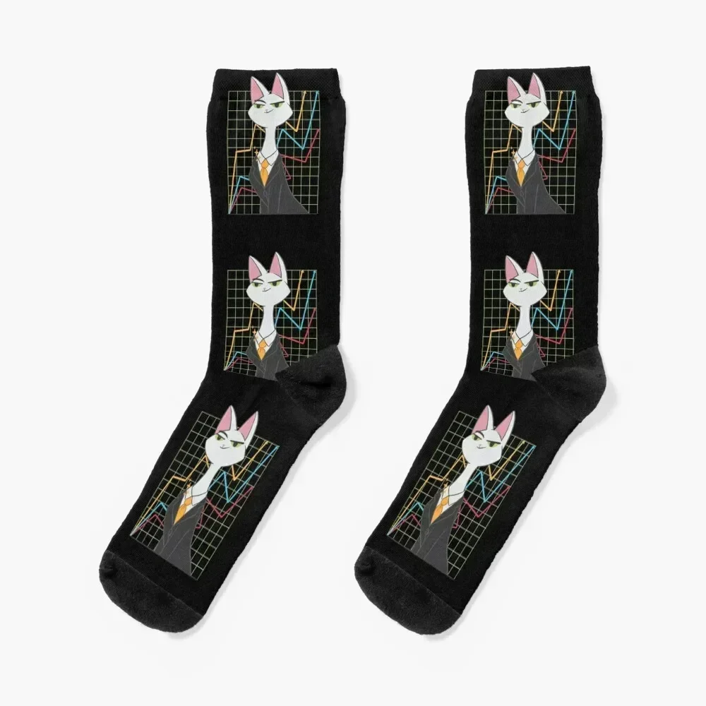 Stocks stock prices stock shares cat Socks heated cute golf Climbing Men Socks Luxury Brand Women's