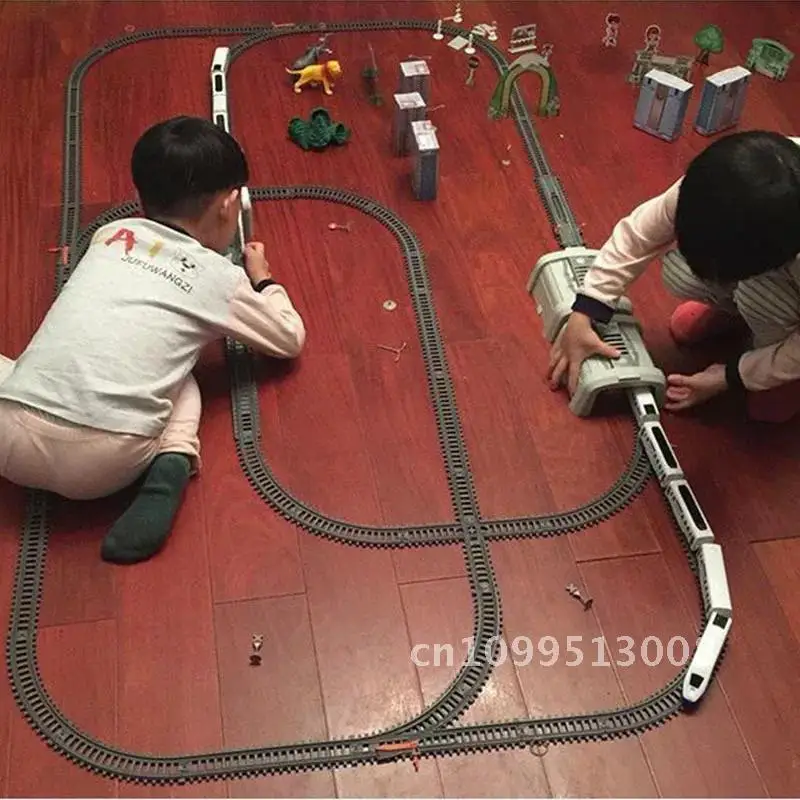 Simulation of High-speed Rail Motor Vehicle Rail Car Electric Toy Gifts Train Children's Harmony Mold Bullet Train Children's