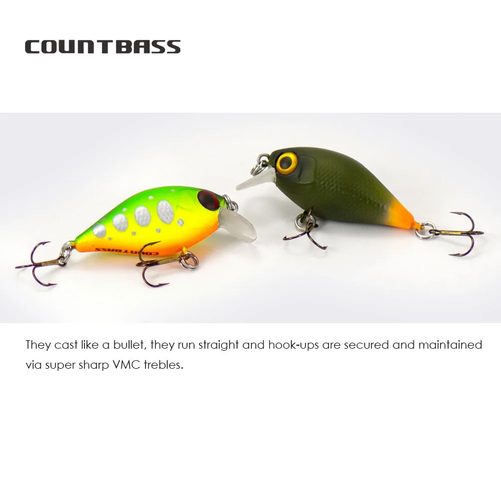 Countbass  Crankbaits With VMC Hooks 36mm 1-3/8\