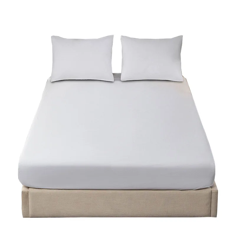 غطاء واقي مرتبة مقاوم للماء وجيد التهوية - ملاءة جاهزة، مضادة للانزلاق، مقاومة لعث الغبار، قماش ناعم مصقول، غطاء سرير