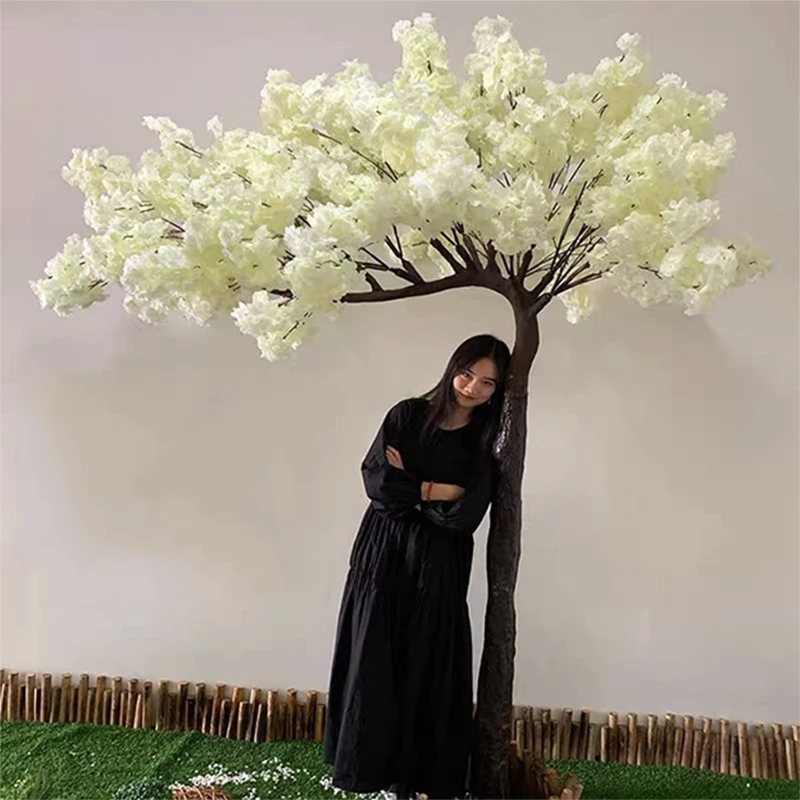 

Simulated cherry blossom rattan wall hanging fake flower rattan indoor ceiling wedding decoration vine plant