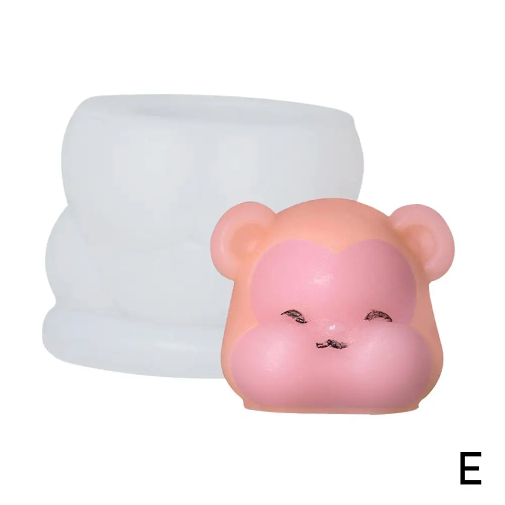 3D 귀여운 우유 푸딩 실리콘 젤리 금형, 무스 금형, DIY 동물 주방 베이킹 젤리 도구, 푸딩 케이크 디저트 U0l0
