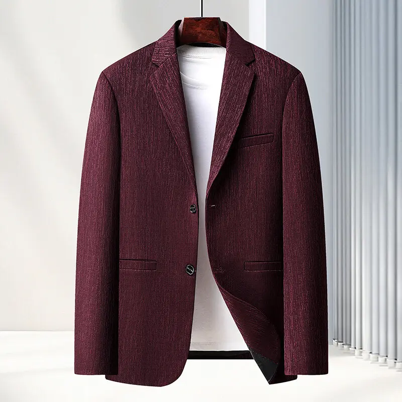 

High-quality, fashionable, cool, versatile, trendy business, middle-aged casual, slim-fit jacket, suit, men's jacket