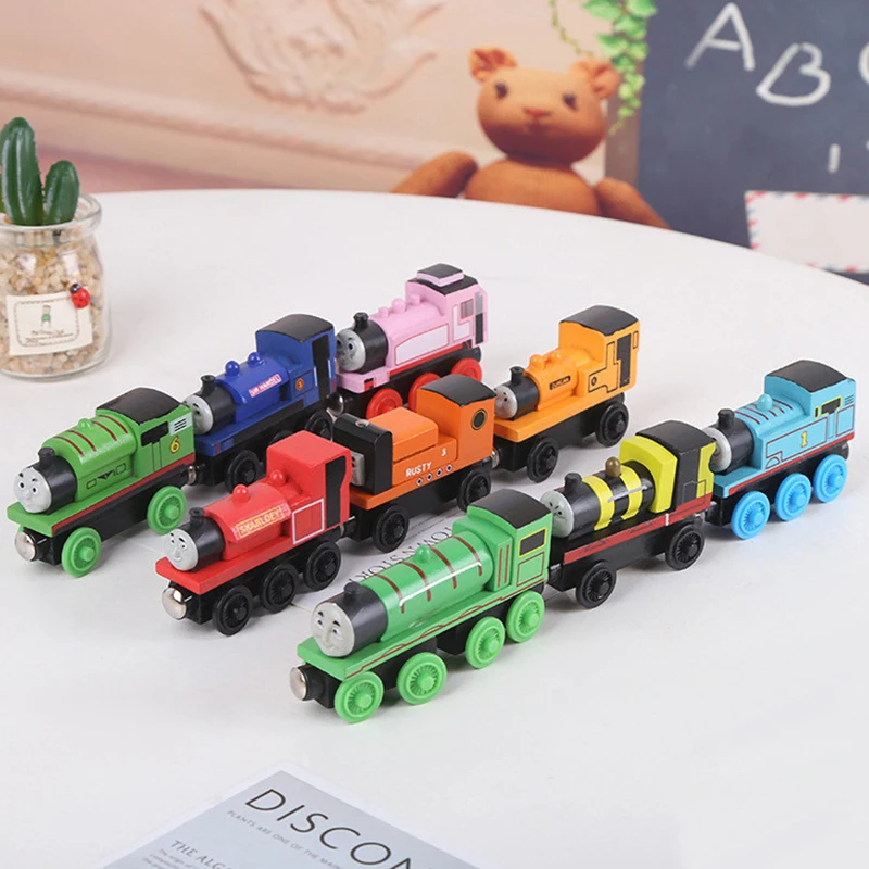 Thomas and Friends Wooden Train Educational Toy Original Magnetic Connectable Trains Edward Oliver Oldslowcoach Donald Kids Gift