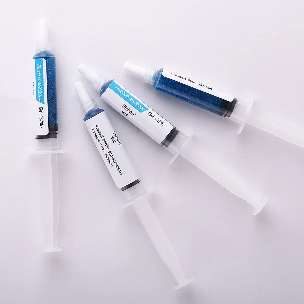 

37% Phosphoric Acid Etching Gel, Universal Dental Etchant for Composite & Orthodontic Bonding, 2 Syringes Kit w/ Tips