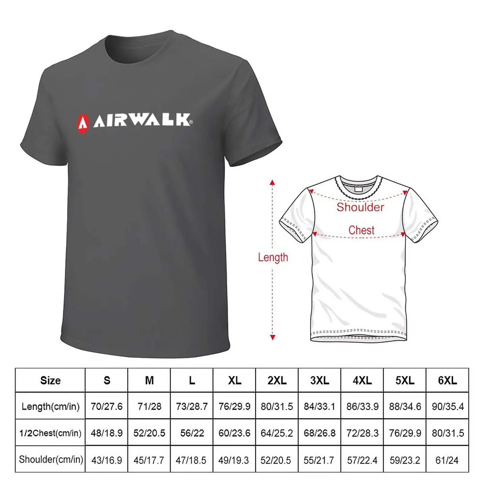 Airwalk Logo (Texto Branco) T-Shirt em branco t shirts homem roupas T-shirts masculinas