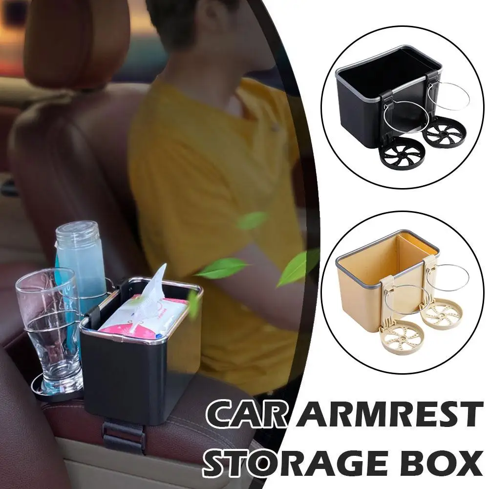 Armrest Organizers Car Console Armrest Organizer Car Storage Box Car Interior Stowing Tidying Accessories For Phone Tissue D4y1