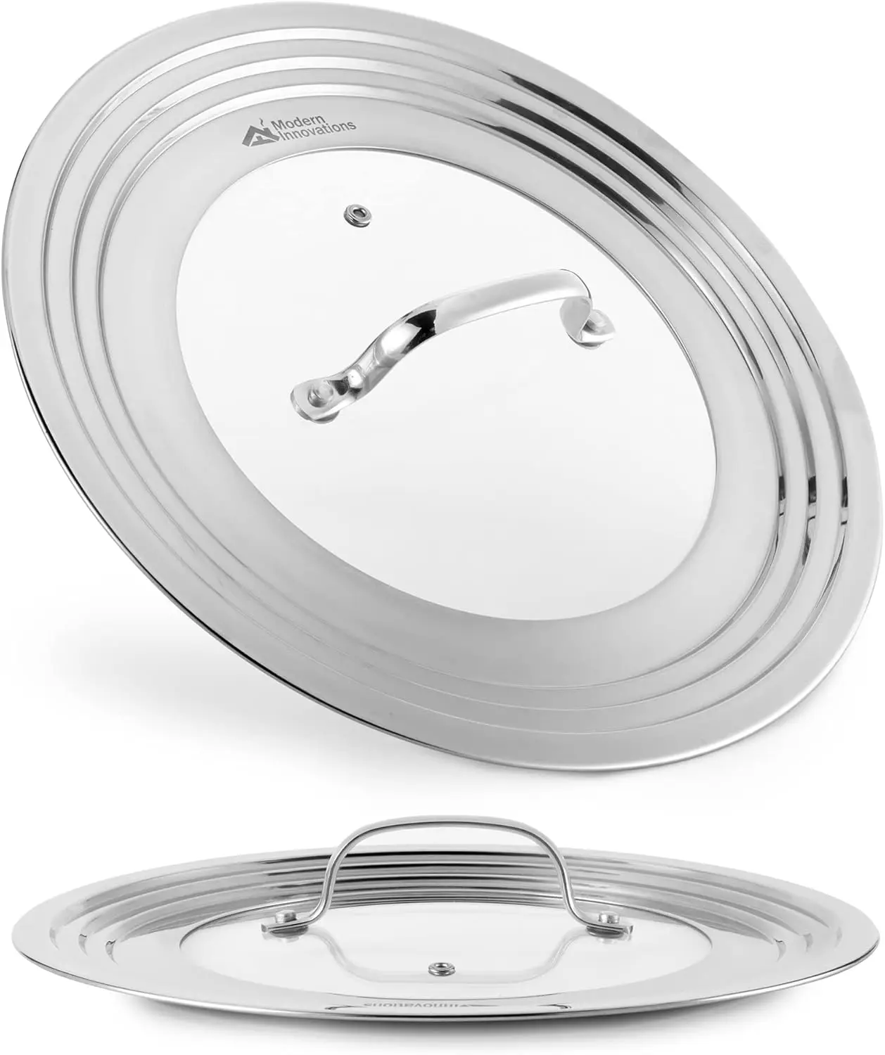 

Universal Lid with Tempered lass Top for Pots & Pans, Fits 8.25, 9, 10, 11, and 12 Inch Cookware - Lar e Replacement