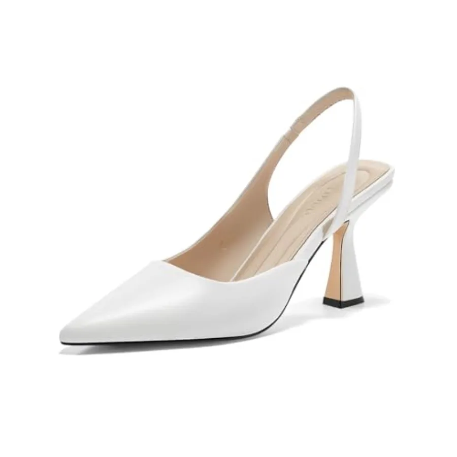

Womens Slingback Stiletto High Heels Closed Pointed Toe Pumps D'Orsay Sexy Office Dress Shoes