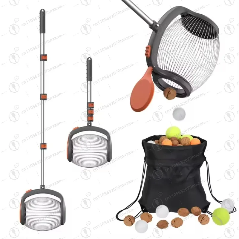 

Multifunctional nut collector, walnut apple citrus tennis pick-up artifact, manual cage spreader, a must for garden orchards
