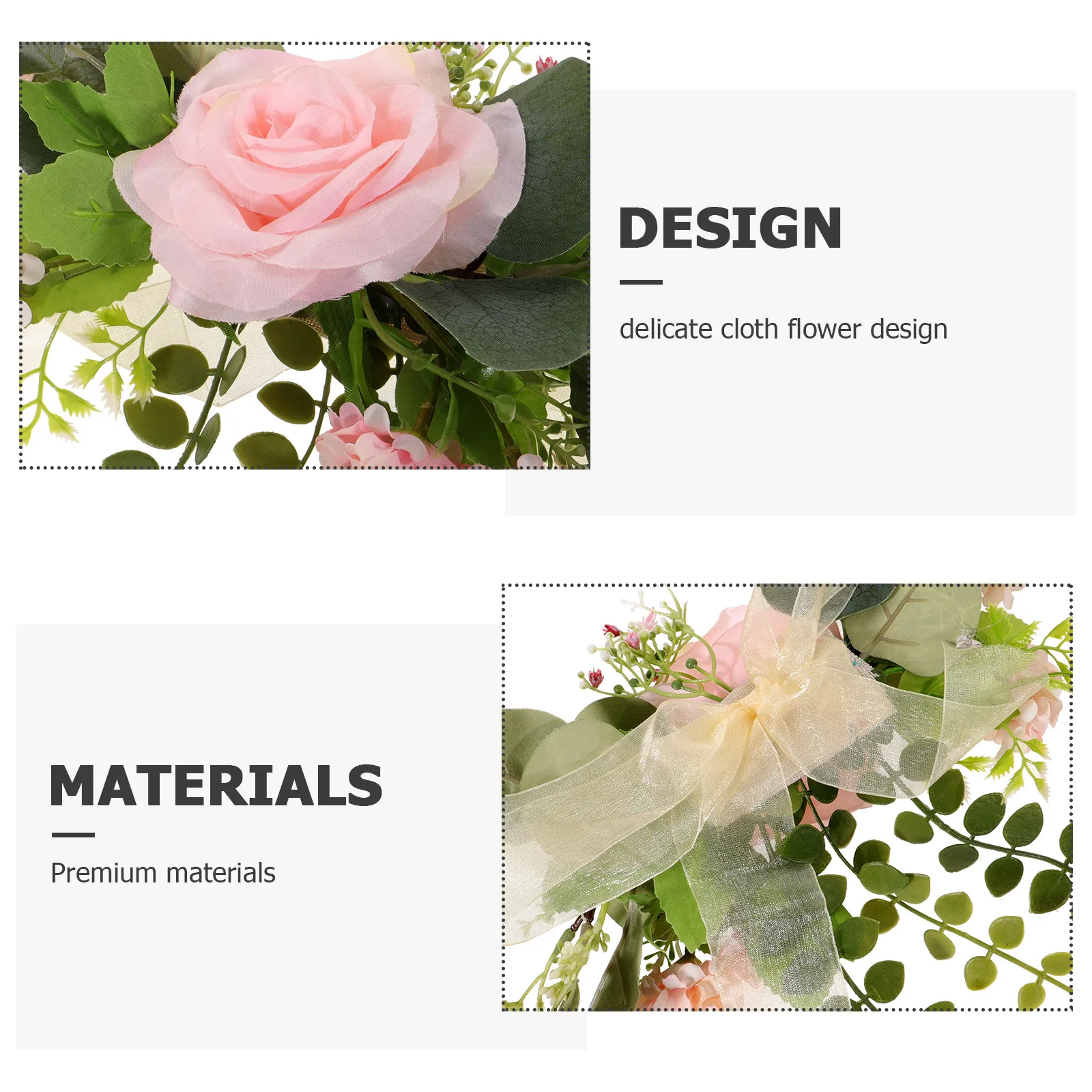 

Flower Curtain Tiebacks Decorative Cloth Buckles for Living Room Bedroom Kitchen Bathroom Easy Rope Design Matching Curtains