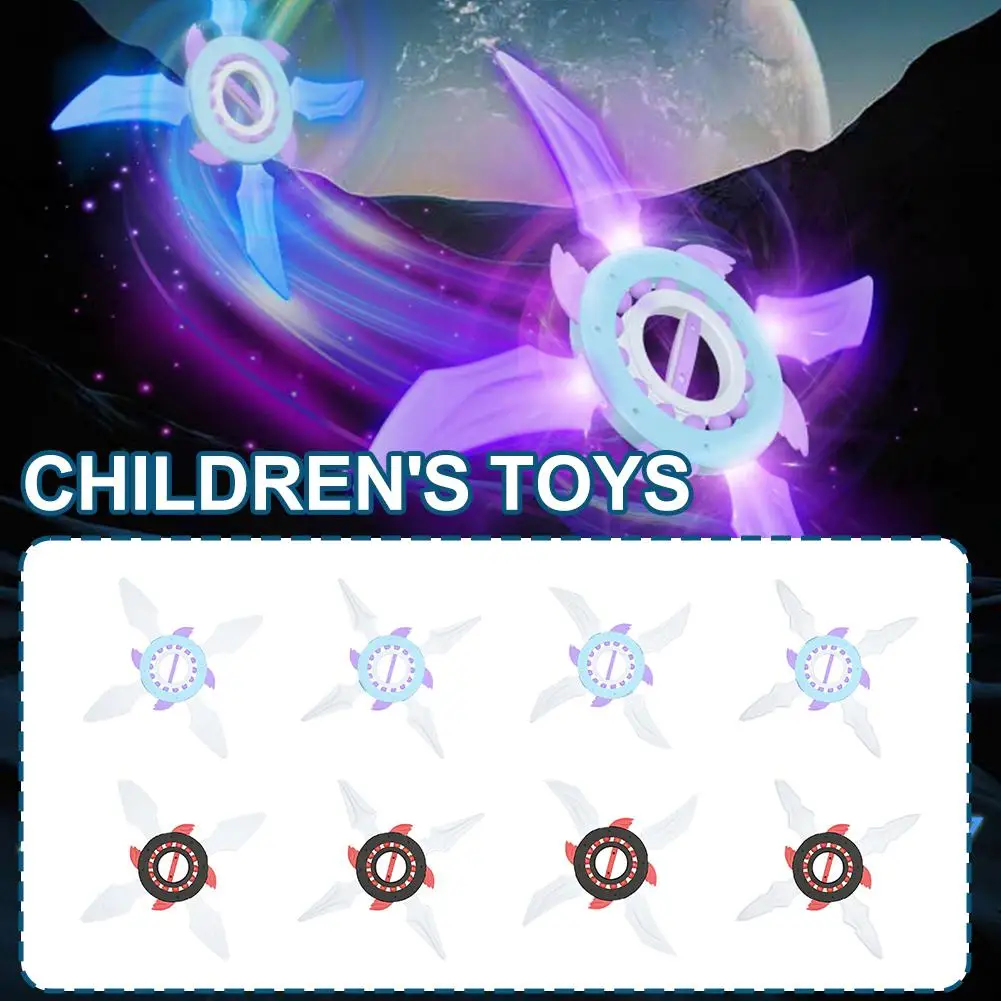 Espada de rueda voladora para niños, sable de luz, espada iluminada para Cosplay, luz de Flash, Spinner, juguete brillante con detección de gravedad