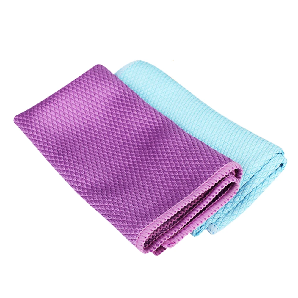 

2pcs 30X30Cm Double Sided Aquarium Glass Wipe Towel Cleaning Tool For Fish Tank Microfiber Glass Cloth Scrubber Window Glassware