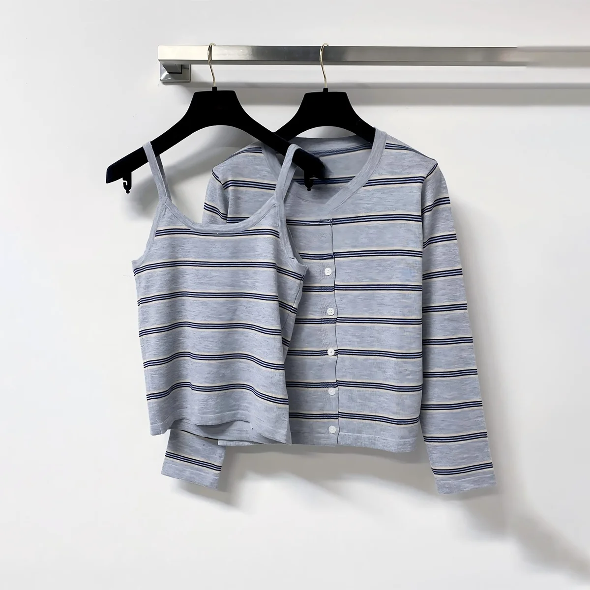 2026 High Quality Series Fresh Stripe Knitted Cover--hb724