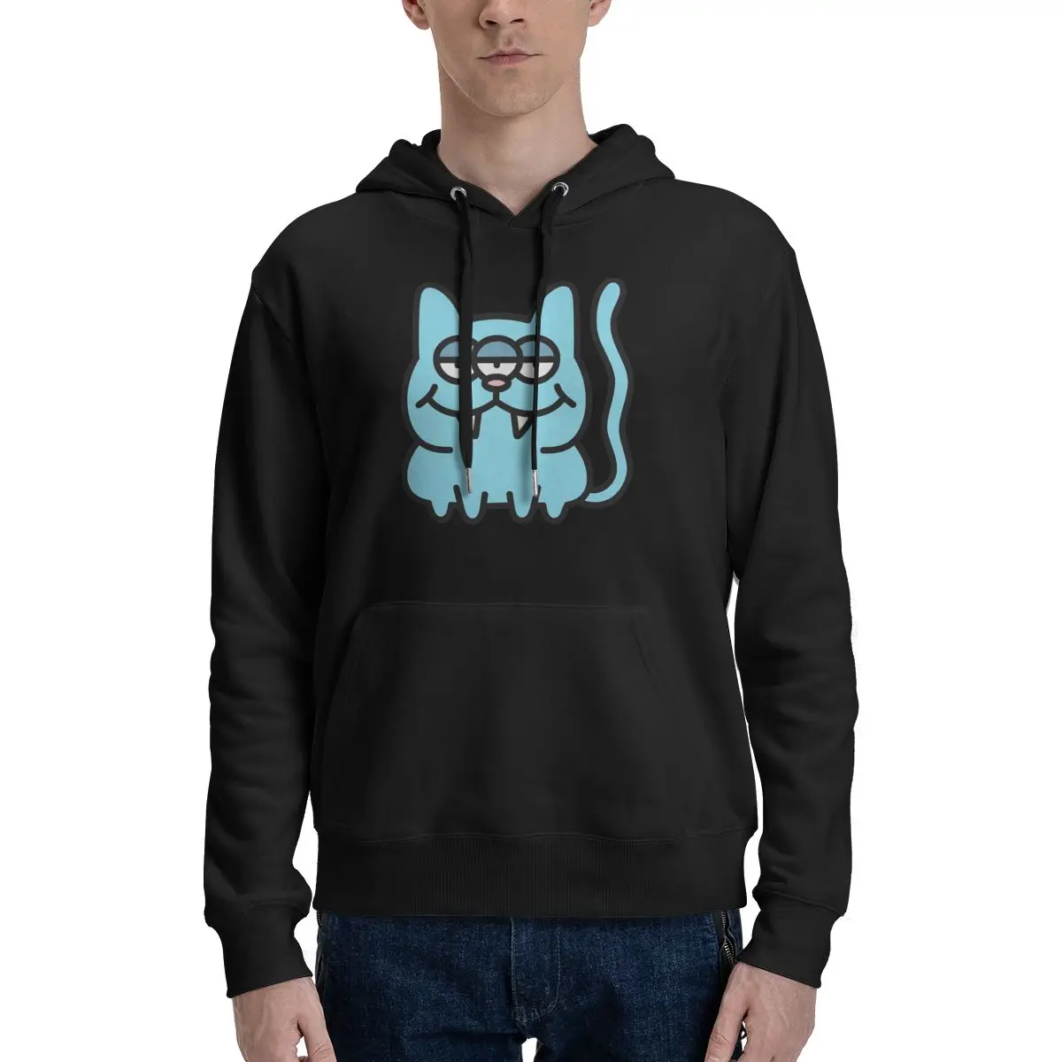 2024 Best Selling 3 Eyed Cat Essential Men's Hoodie Applicable to Spring and winter festivals Men hoodie