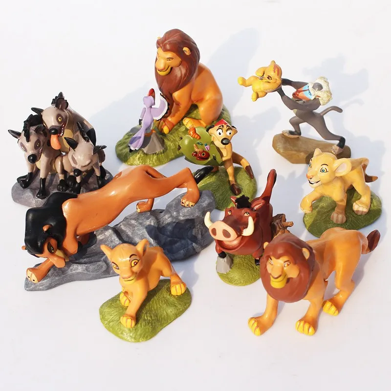 Disney Movie The Lion King Simba Nala Timon Figurine Model PVC Cartoon Classic Toy Cake Decoration Doll regalo di compleanno per bambini