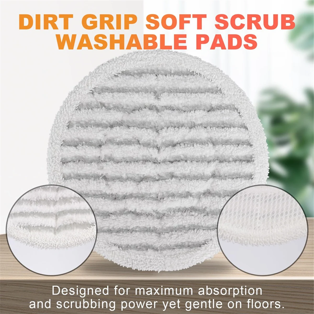 A78E-S7000 Replacement Steam Mop Pads,Spin Mop Refills Fit for Shark S7000 S7001TGT S7000C S7201 S7001 S7000AMZ S8201