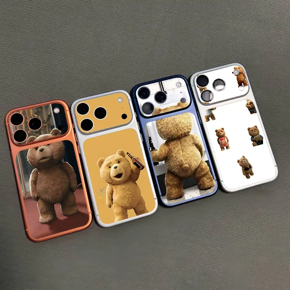 

Teddy B-Bear Movie Ted For iPhone 17proMax 17pro Full Cover Decal Skin Wrap 3D Colorful Rear Protective Sticker Film