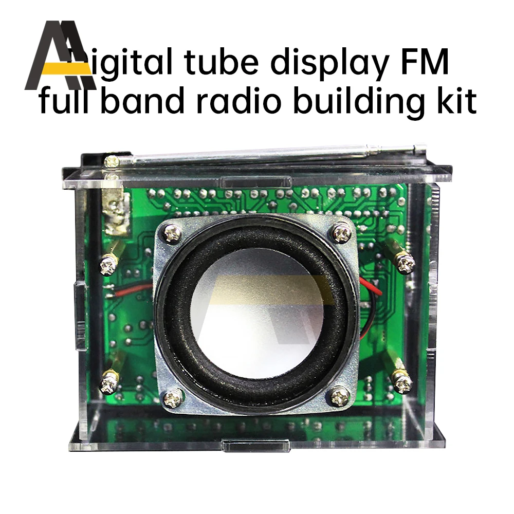 DIY FM Radio Electronic Kit Adjustable Frequency 87-108MHZ RDA5807 Display PCB Soldering Project Practice Solder Parts diy kits