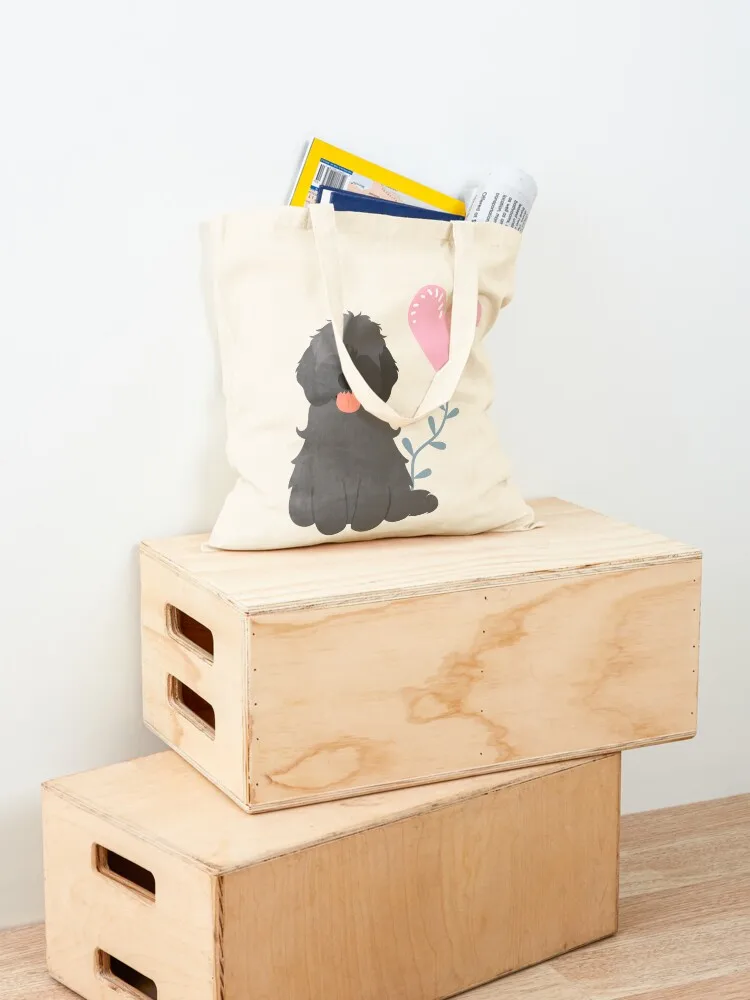 Love Black Cockapoo Cavapoo Cavoodle Tote Bag Big bag hand bag shopper woman reusable shopping