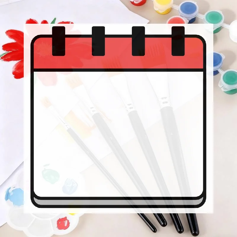 

1/4Pcs Watercolor Brushes - Available In Multiple Sizes For Artists' Variety Of Painting Techniques Drawing Accessories