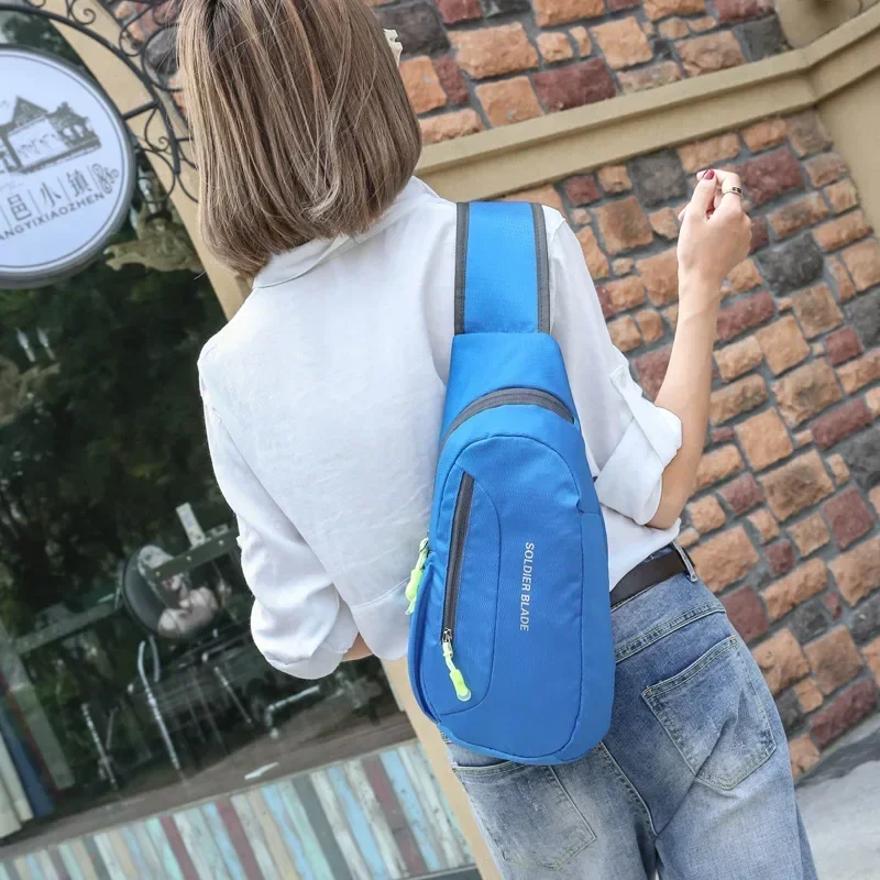 Bolso de pecho para deportes al aire libre Unisex, mochila impermeable de un solo hombro, mochila cruzada multifuncional para ciclismo, senderismo y Fitness