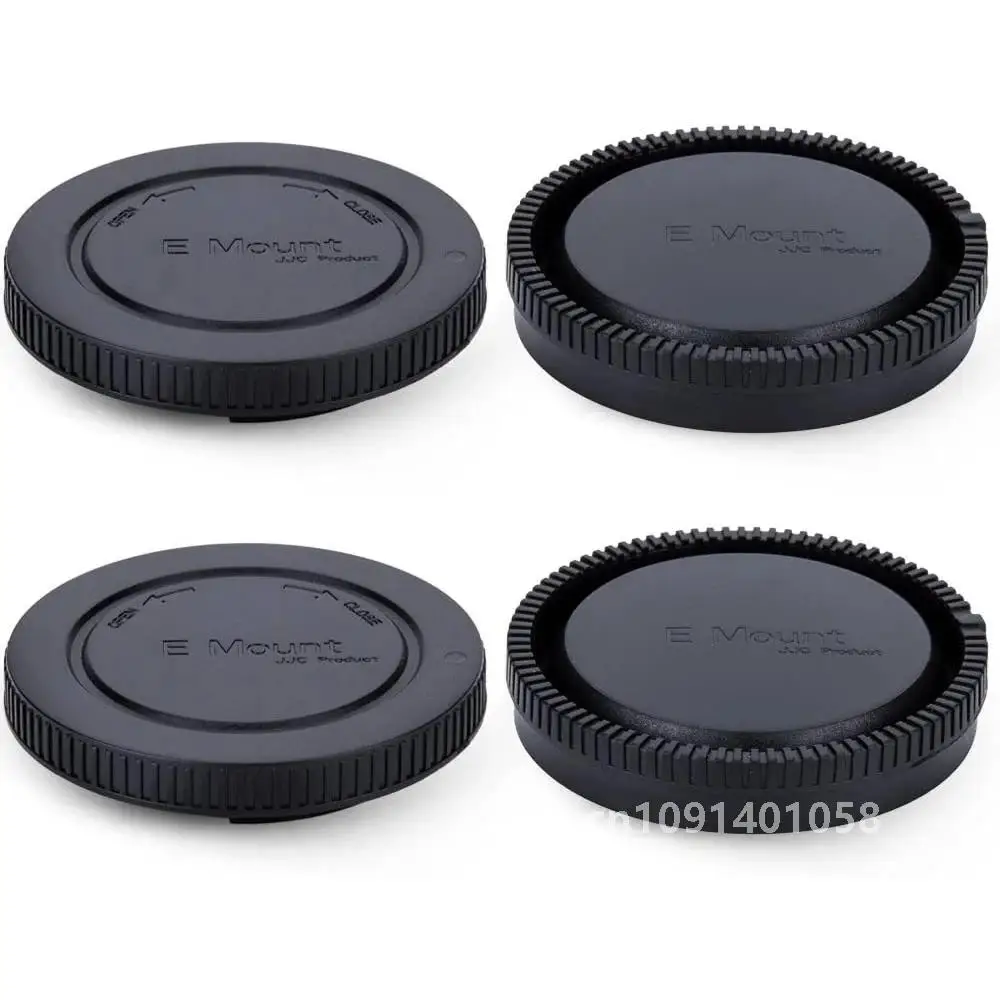 Paquete de 2 tapas de cuerpo de montaje electrónico y tapa de lente trasera para Sony A6000 A5100 A6100 A6300 A6400 A6500 A6600 ZV-E10 A7C A7 A7II A7III A7IV