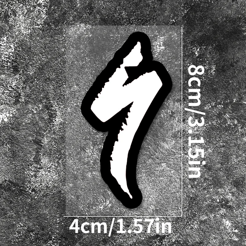 1 Stück Personalisierter Blitz-Aufkleber Wasserdichter Vinyl-Aufkleber für Rennräder Kratzschutz Outdoor-Enthusiasten Dekoration – Detail 2