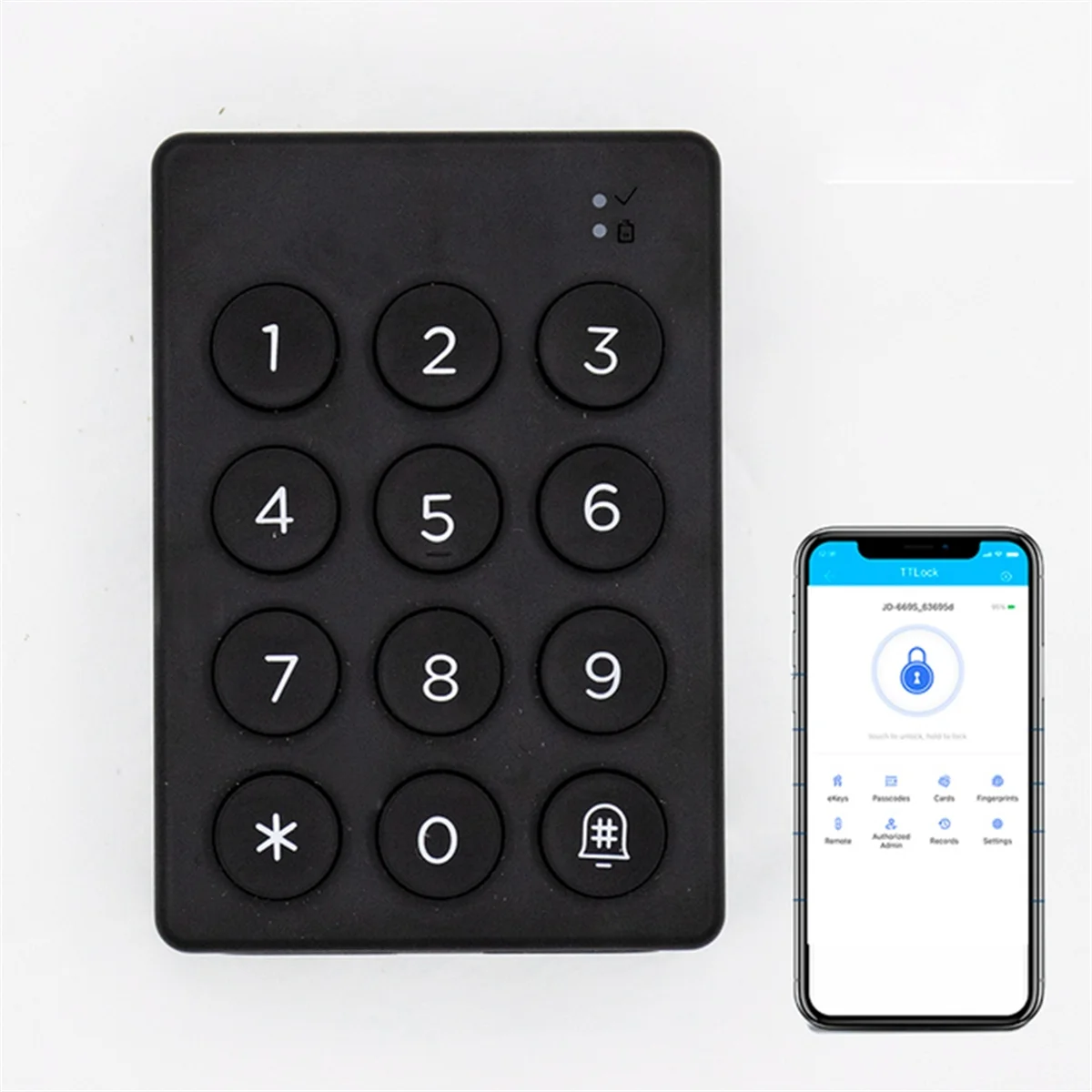 TTLOCK Wireless Digital Keypad Work with TTLOCK Bluetooth Smart Devices Fingerprint Lock