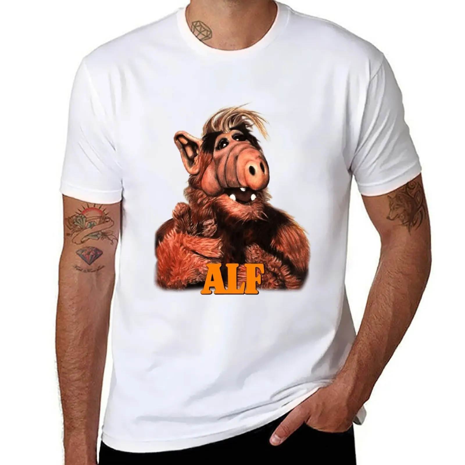 

Футболка Alf-Gordon Shumway-TV Sitcoms, мужская повседневная футболка с аниме, футболка