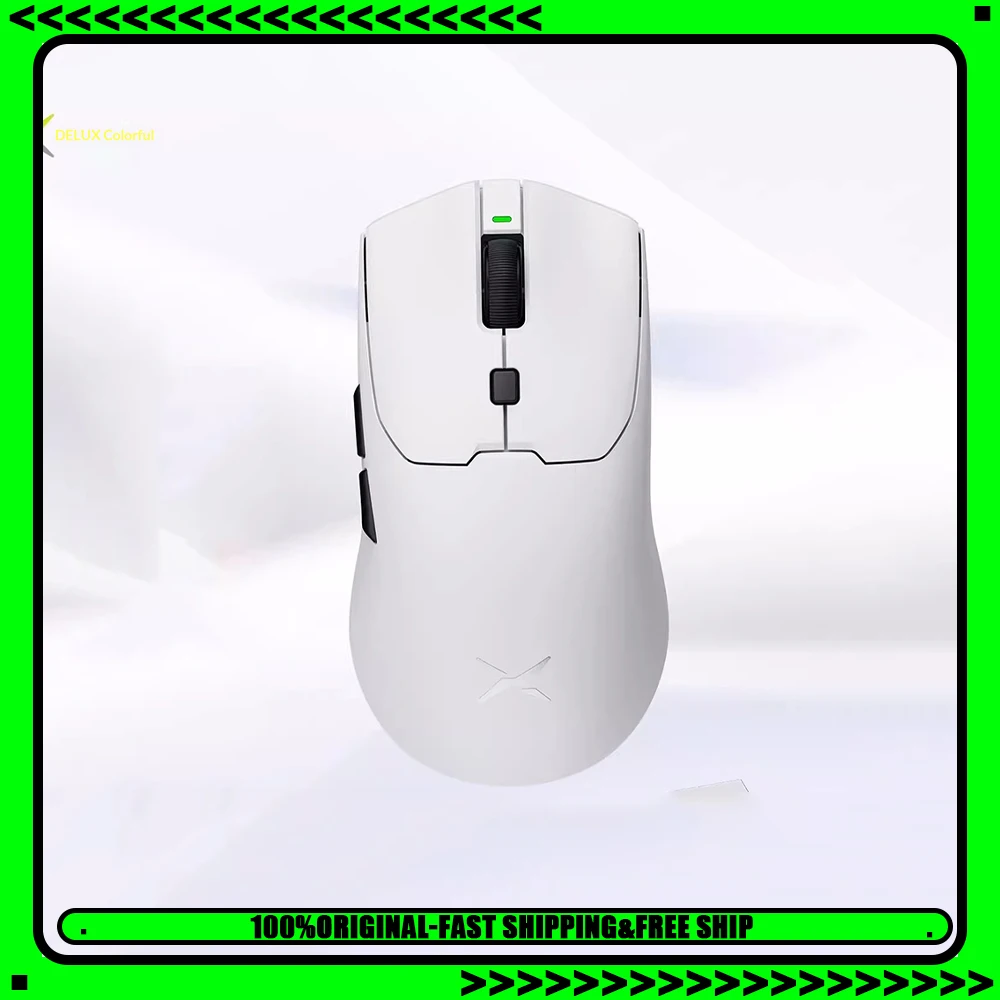 

DELUX M700pro Gaming Mouse Realtek Chip PAW 3395 Sensor 8K Fast Charging Battery Wireless Mouse Low Delay 59g Light Weight Mouse