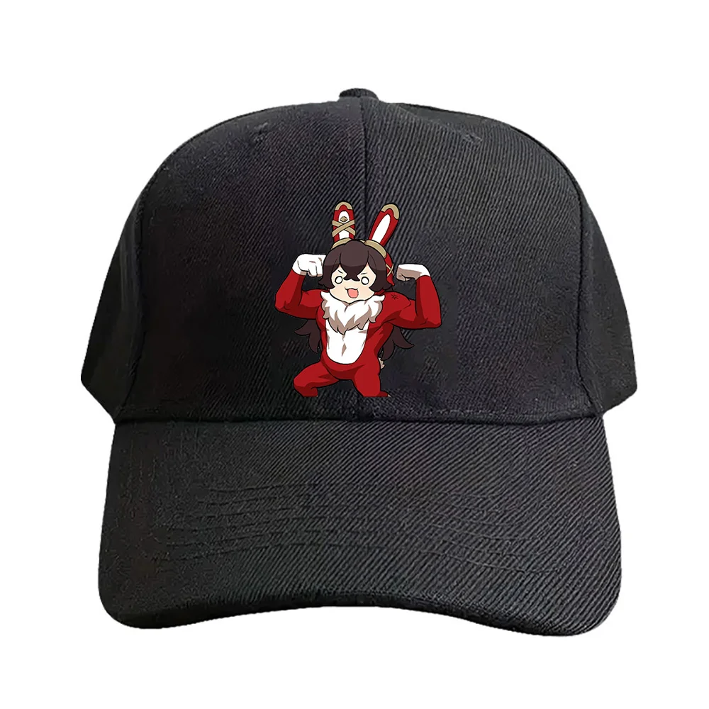Amber Genshin Impact Chibi strong rabbit Cap Summer Woman Man Adult Casual Fashion Casual Adjustable Fishing Hat Sun Hat