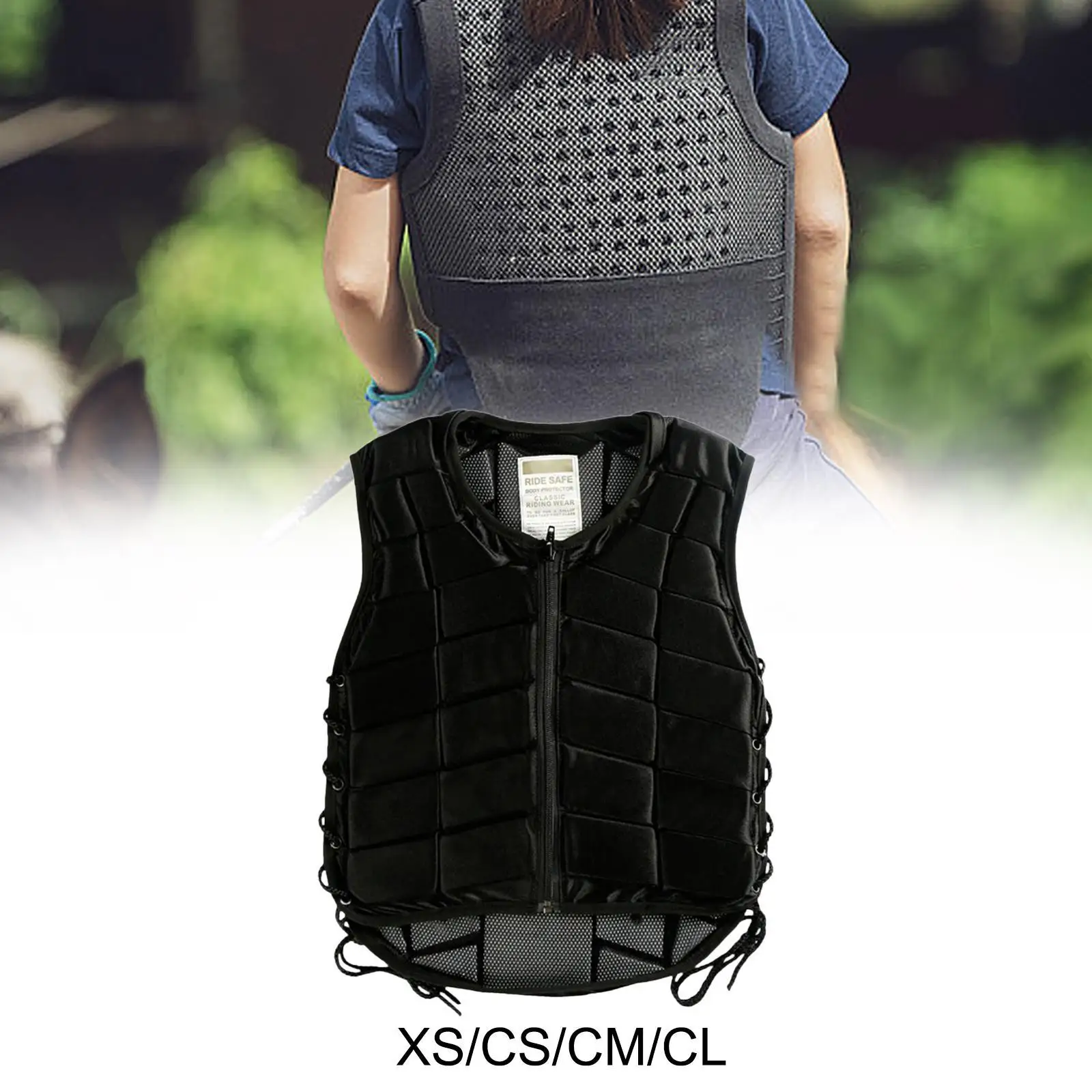 Horse Riding Vest Comfortable Equestrian Equipment Body Guard Shock Absorption Lightweight Protective Vest for Kids Boys Girls