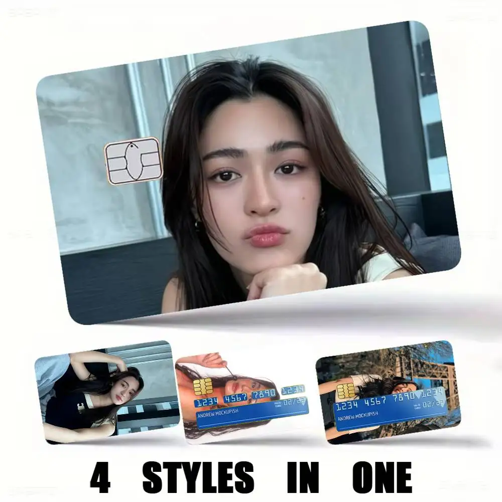 Actress Lingling Kwon-n Credit Card HD Stickers Easy to replace, change card style anytime as you like