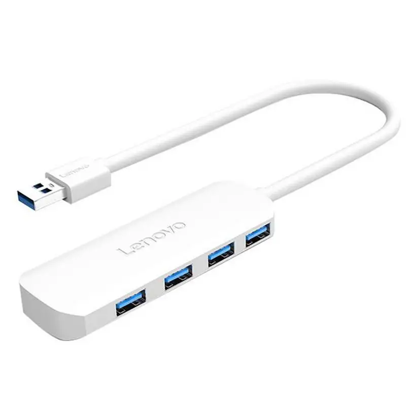 Lenovo 4พอร์ต USB Hub 3.0 USB Splitter 5Gbps พอร์ต USB 3.0อะแดปเตอร์ USB 2.0สำหรับ PC แล็ปท็อปอุปกรณ์เสริมคอมพิวเตอร์ Hub C USB 3.0