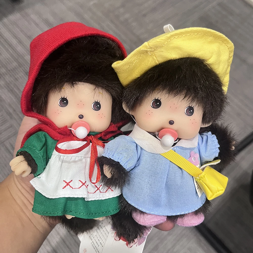 

Kawaii 15cm Disney Monqiqi Kawaii Doll Keychain Bag Pendants Plush Toy Hand Puppet Decompression Children Cute Gift Wholesale