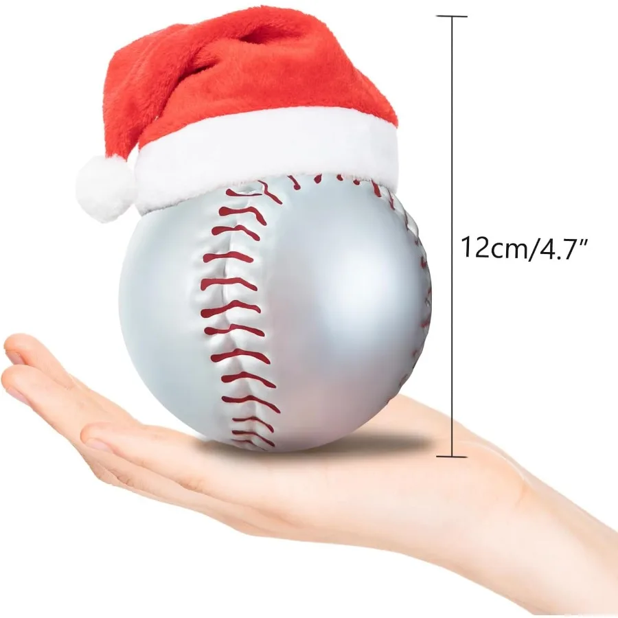 3.15 عيد الميلاد البيسبول Orment الزجاج في مهب عيد الميلاد الكرة الحلي ل 2025 شجرة عيد الميلاد الديكور عيد الميلاد الكرة الحلي بال #6