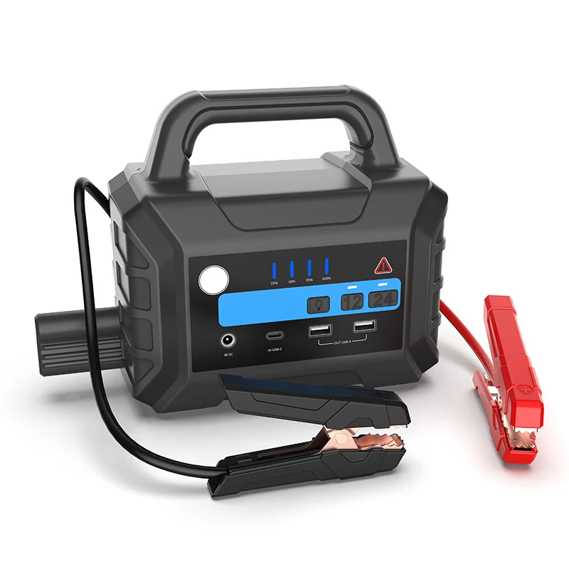 Multifunction High Power 43400mA 3000A Vehicle Jump Starter 12/24V for Heavy Duty Tractor and Truck