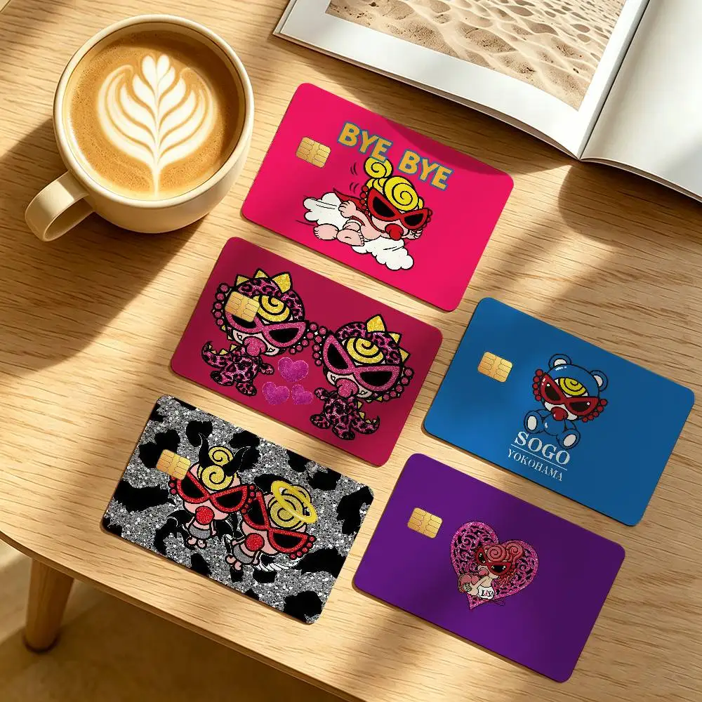 Fashion Hysteric Mini Credit Skin Cover Card Stickers 4PCS Film Bus Pass Front Decoration Bank Debit Waterproof