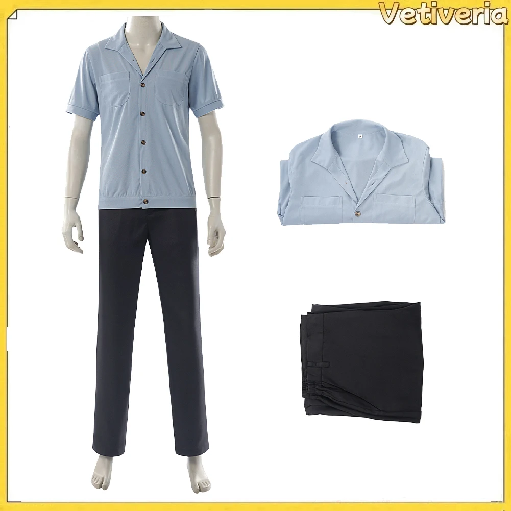 

Adult Men Sanji Short Sleeved Shirt Pants Cosplay Costume Set Carnival Halloween Movie Pirate Fantasia Party Dress Up Suit