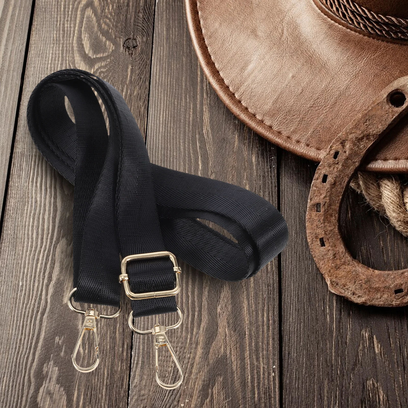 

2 Pcs Horse Blanket Leg Straps Adjustable Metal Belly Cross Surcingles Nylon Elastic