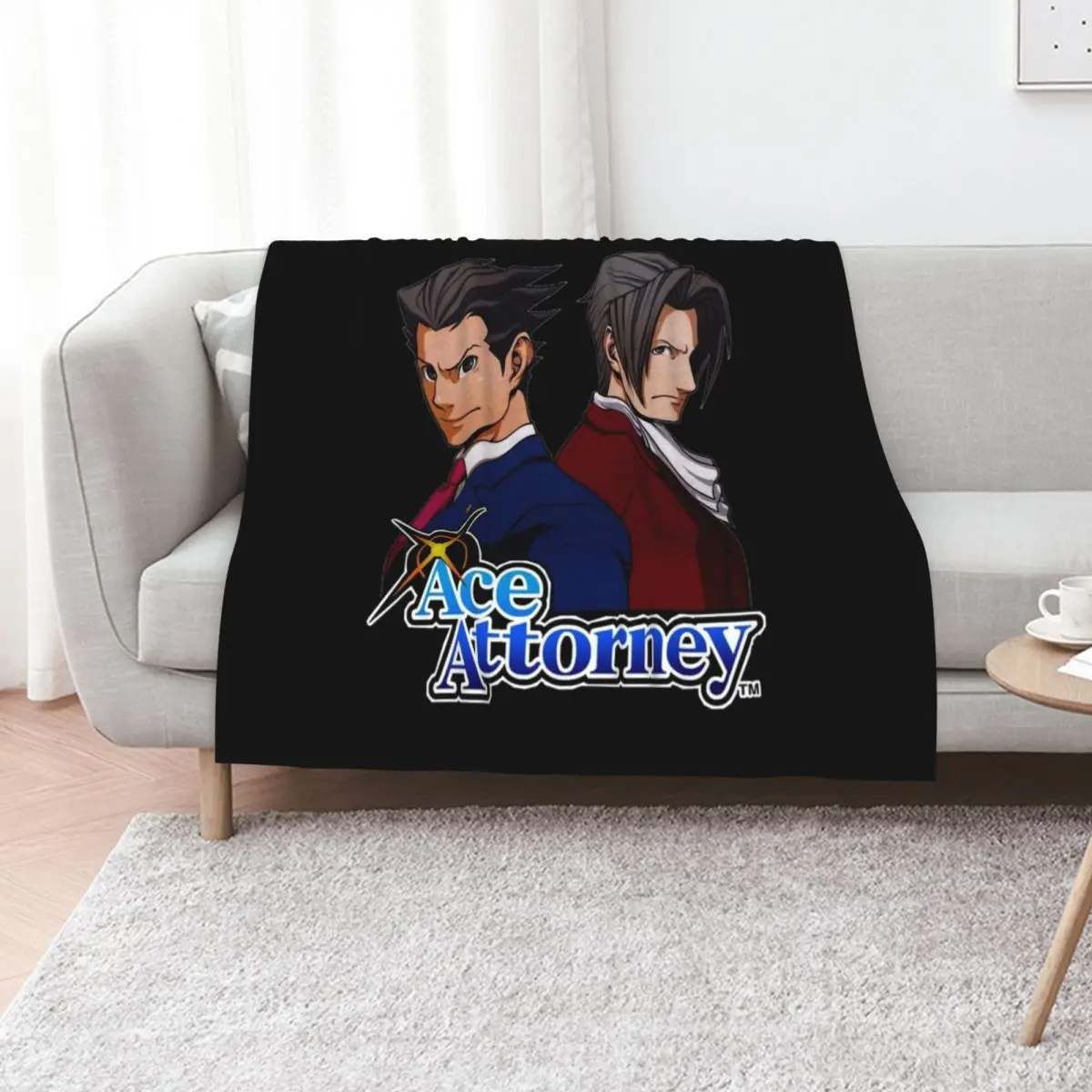 

Photographic Famicom Copy Of The Great Ace Attorney Throw Blanket blankets ands Summer Beddings Hairy Custom Blankets
