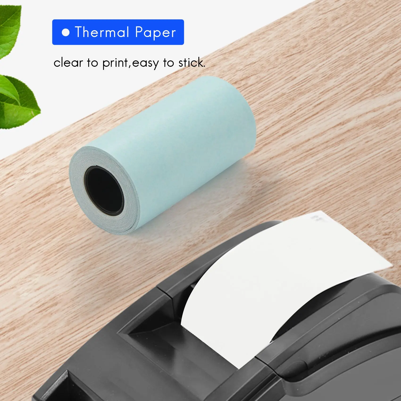 12 Rolls Sticker Thermal Paper 57mm x 30mm Self-Adhesive Thermal Printer for PAPERANG Printer Cash Register POS Receipt