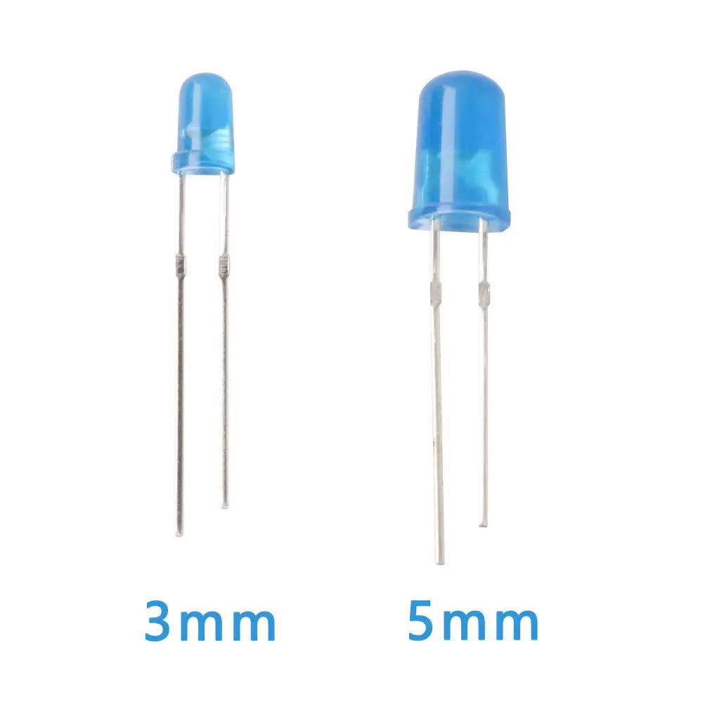 300 Stks/doos 3Mm 5Mm Led Diode Gevarieerd Kit Wit Groen Rood Blauw Geel F3 F5 Leds Light Emitting diodes Elektronische Kit