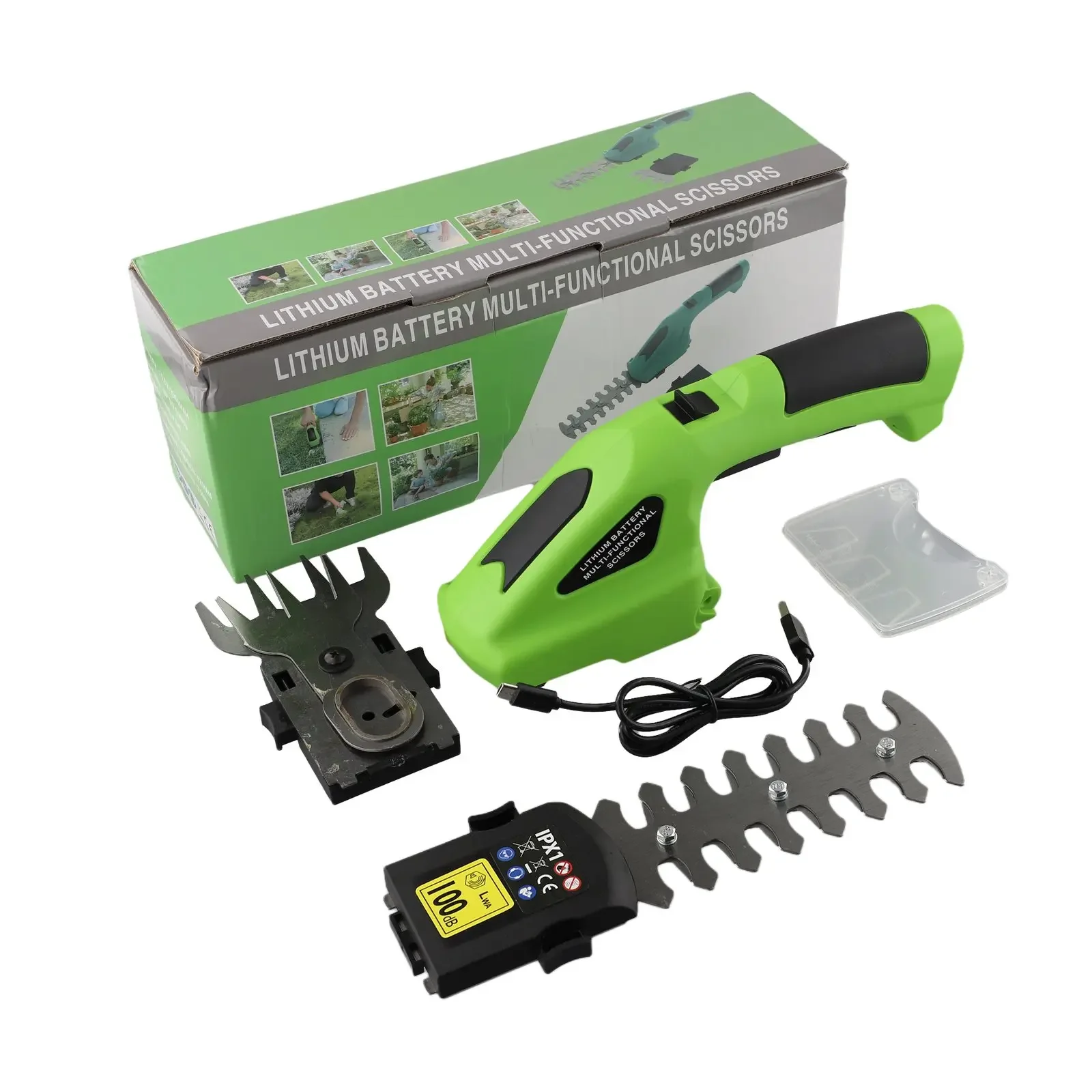 

Battery Powered Trimmer 2-in-1 Grass Shear For Father's Day Efficient Cutting Blades Lightweight Design For Gardeners