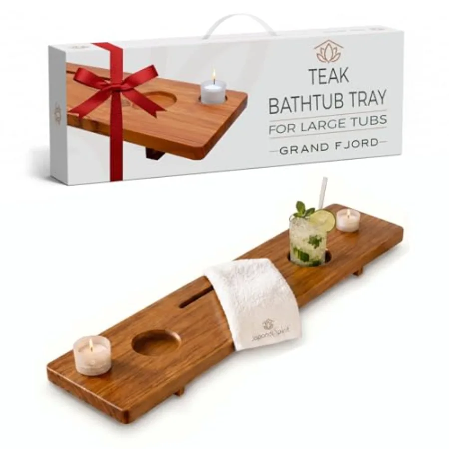 

Teak Bathtub Tray for Tub 35" Bath Tub Tray Wood for Large and Freestanding Tubs Bathtub Trays for Tub Bath Tray for Tub Bath T